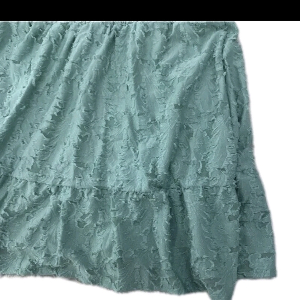 NWOT Lauren Conrad Aqua Spring Dress textured tie back Womens M BOHO - Picture 5 of 9